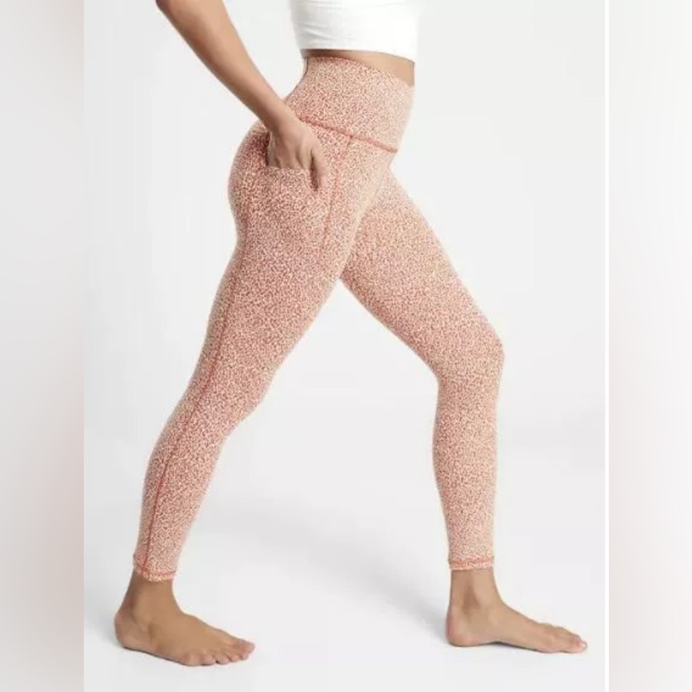 Athleta Women's Salutation Stash Pocket II Textured 7/8 Tight Size XL
